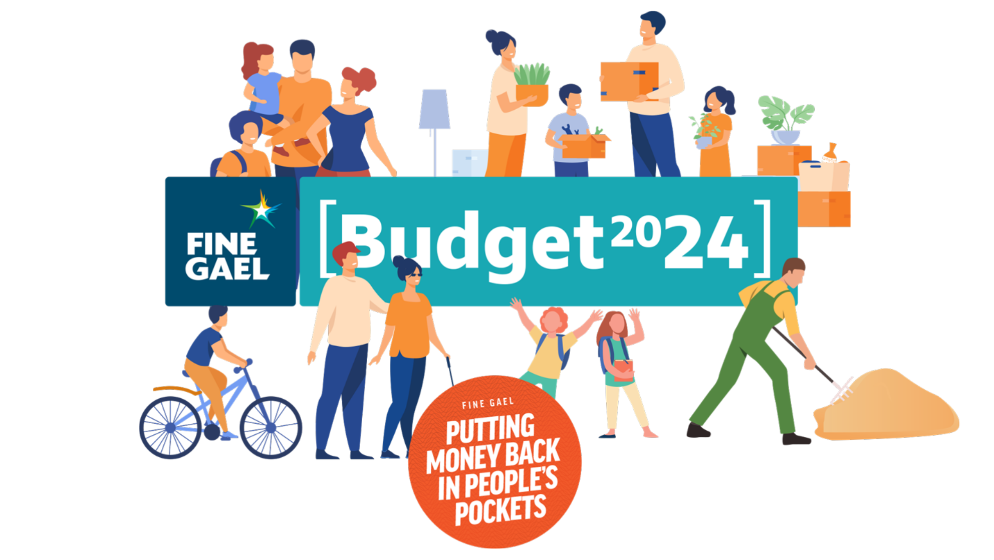Budget 2024 Putting money back in People's Pockets Fine Gael
